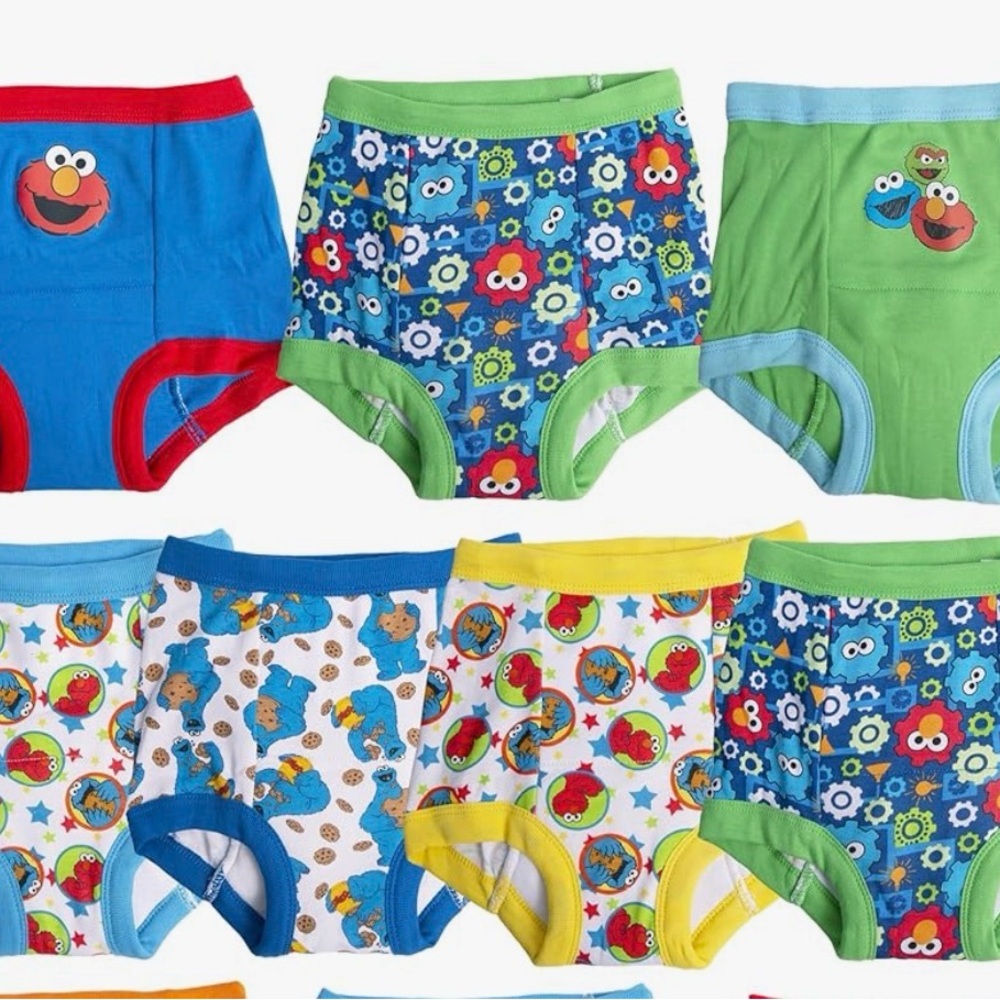 Colorful Kids Sesame Street Training Underwear Set